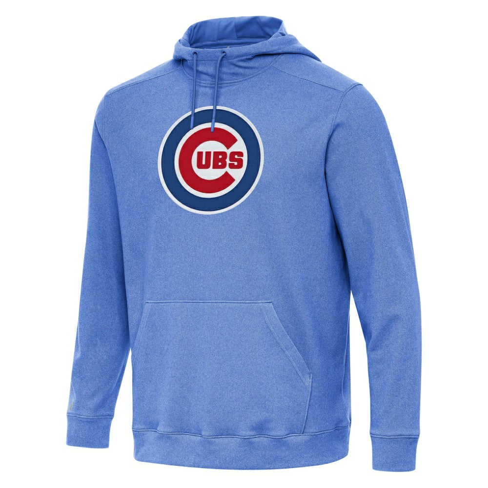 Chicago Cubs Antigua Cloud Pullover Hoodie Heather Royal