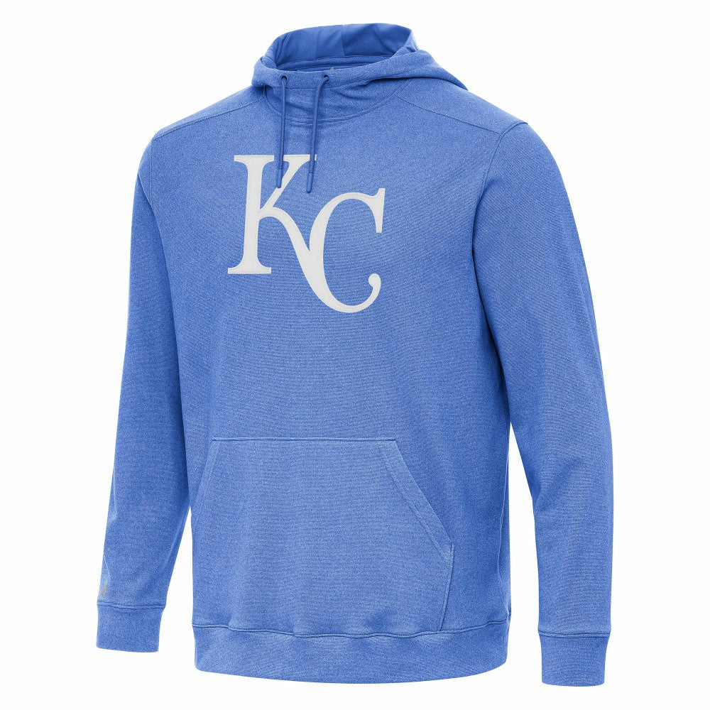 Kansas City Royals Antigua Cloud Pullover Hoodie Heather Royal