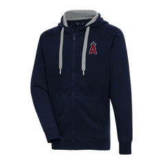 Los Angeles Angels Antigua Big & Tall Victory Full-Zip Hoodie Jacket Navy