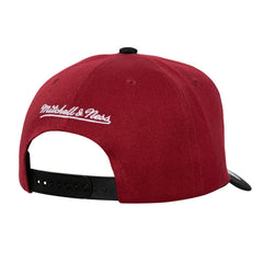Miami Heat Underarch Two-Tone Pro Crown Snapback Hat - Red/Black cheap