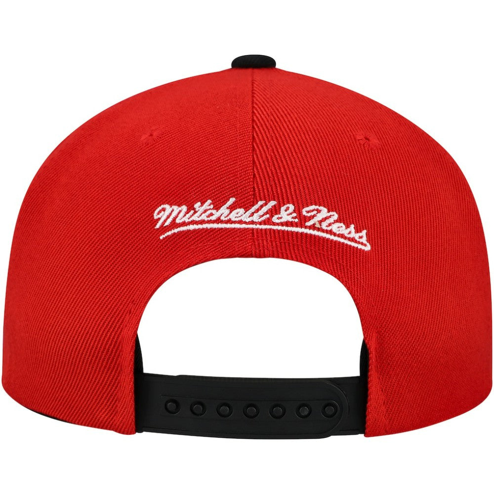 Detroit Red Wings Mitchell & Ness Underarch Two-Tone Pro Crown Snapback Hat - Red/Black Hats