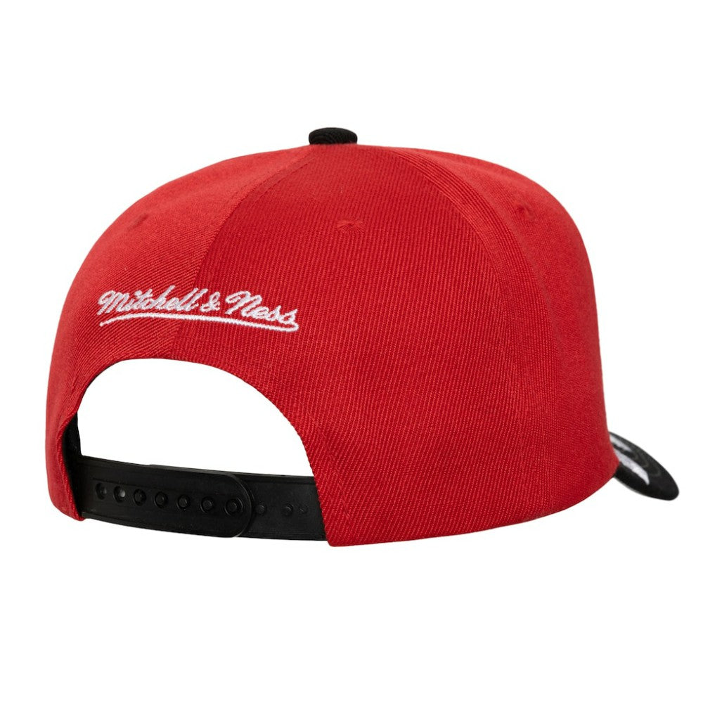 New Jersey Devils Mitchell & Ness Underarch Two-Tone Pro Crown Snapback Hat - Red/Black Jerseys