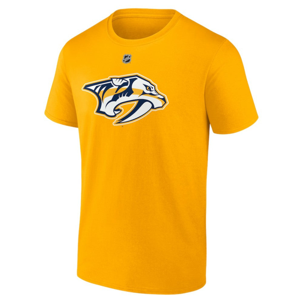 Steven Stamkos Nashville Predators Fanatics Authentic Stack Name & Number T-Shirt - Gold T-shirts