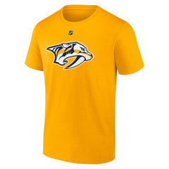 Steven Stamkos Nashville Predators Fanatics Authentic Stack Name & Number T-Shirt - Gold T-shirts