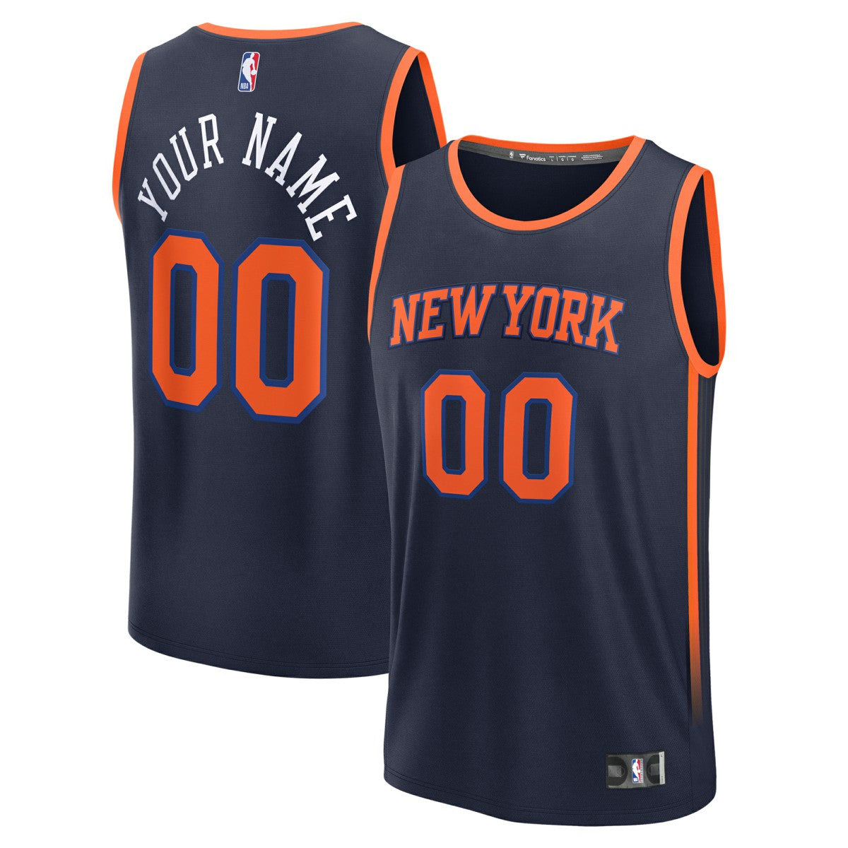 New York Knicks Fast Break Custom Jersey - Statement Edition - Navy cheap