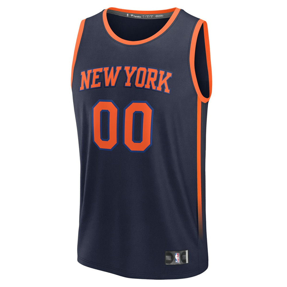 New York Knicks Fast Break Custom Jersey - Statement Edition - Navy cheap