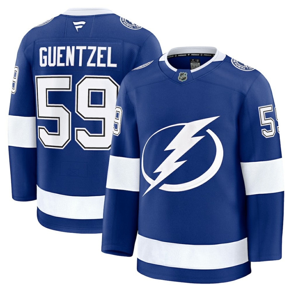 Jake Guentzel Tampa Bay Lightning Fanatics Home Premium Jersey - Blue Jerseys