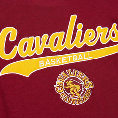 Cleveland Cavaliers Hardwood Classics Felt Applique Slub T-Shirt sale - Wine online
