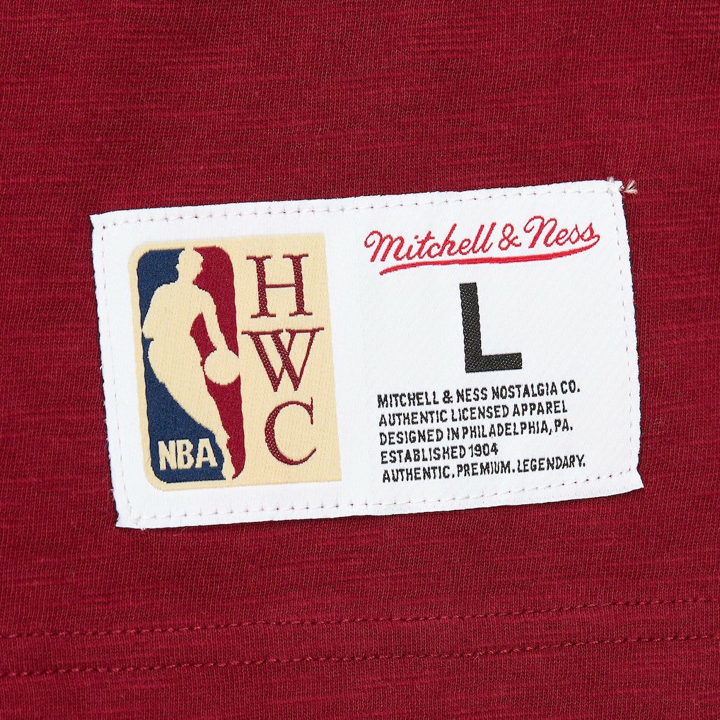 Cleveland Cavaliers Hardwood Classics Felt Applique Slub T-Shirt sale - Wine online