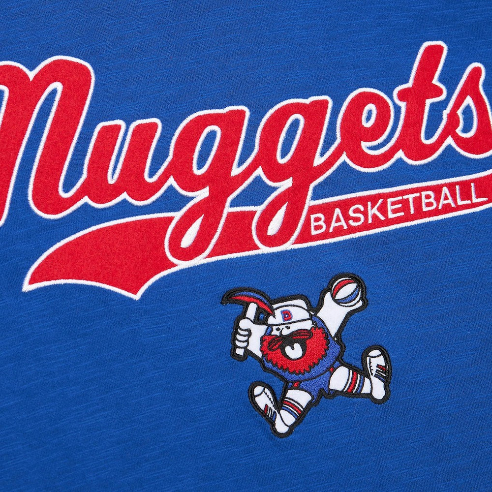 Denver Nuggets Hardwood Classics Felt Applique Slub T-Shirt sale - Royal outlet
