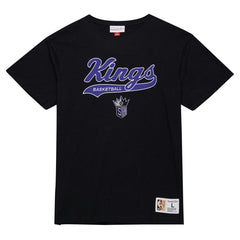 Sacramento Kings Hardwood Classics Felt Applique Slub T-Shirt - Black shop