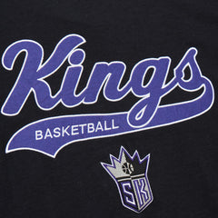 Sacramento Kings Hardwood Classics Felt Applique Slub T-Shirt - Black shop
