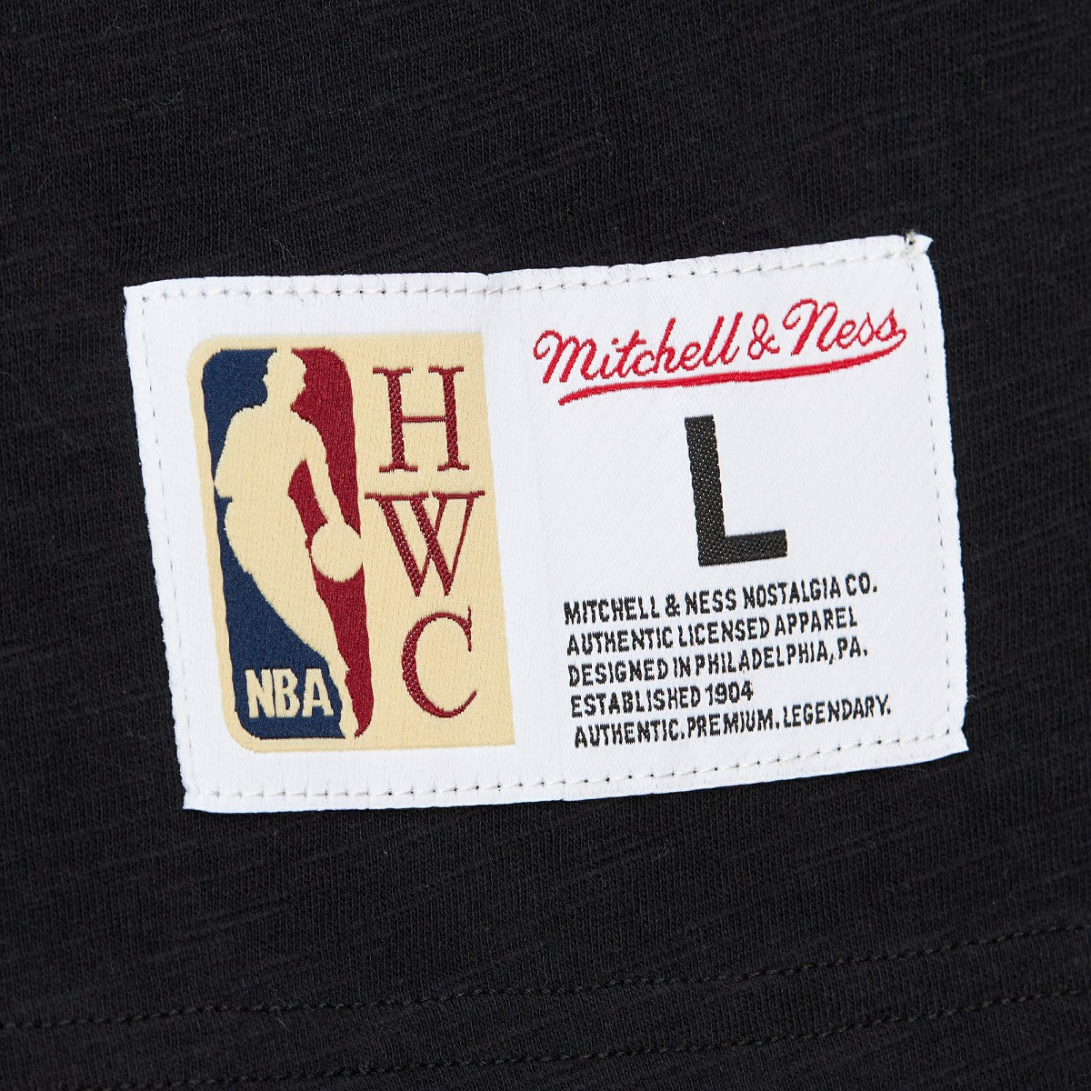 Sacramento Kings Hardwood Classics Felt Applique Slub T-Shirt - Black shop