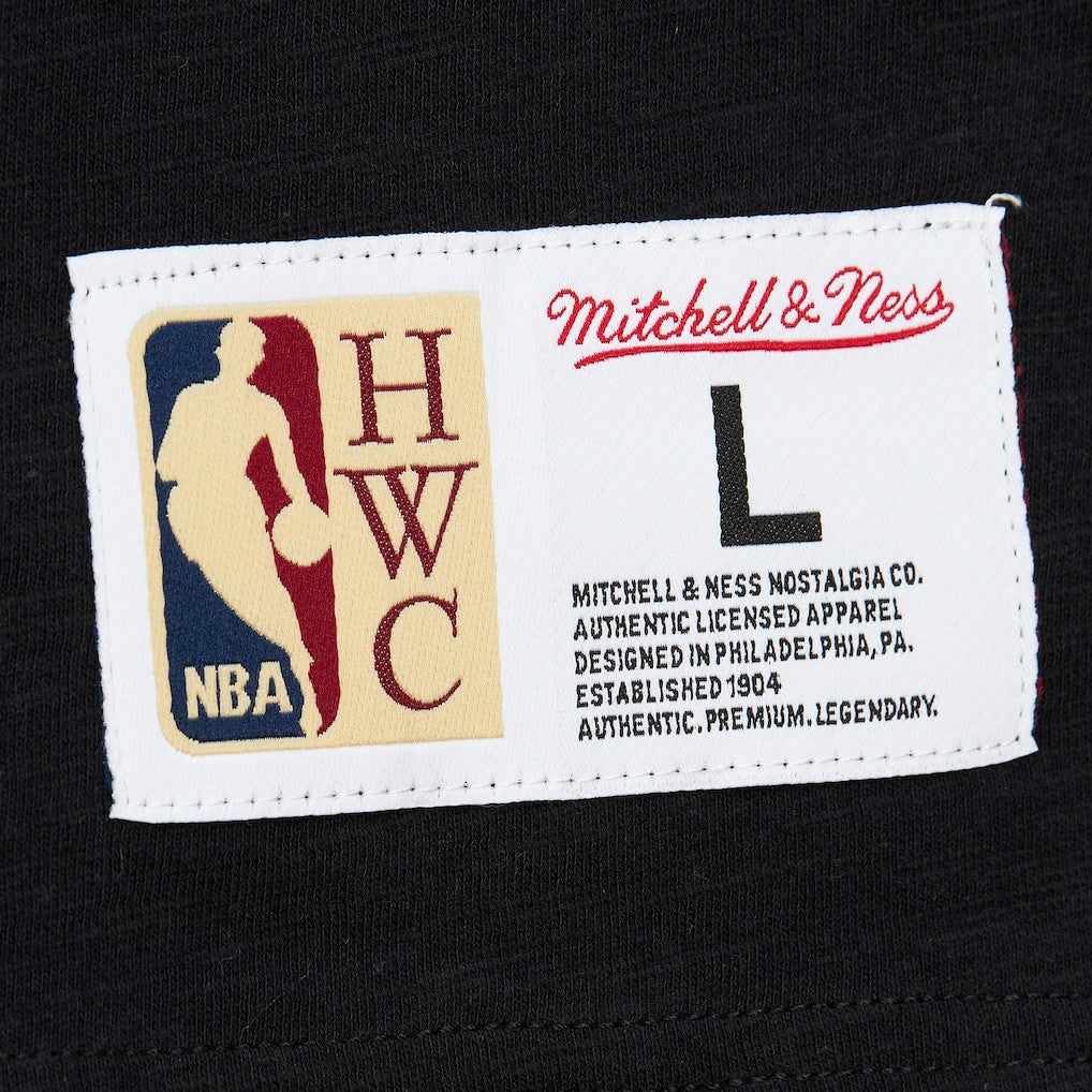 Boston Celtics Hardwood Classics Felt Applique Slub T-Shirt - Black on sale