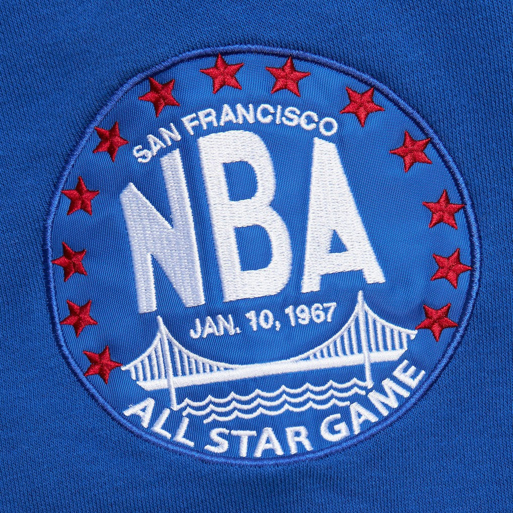 Golden State Warriors Hardwood Classics All Over 4.0 Pullover Sweatshirt sale - Heather Gray sale