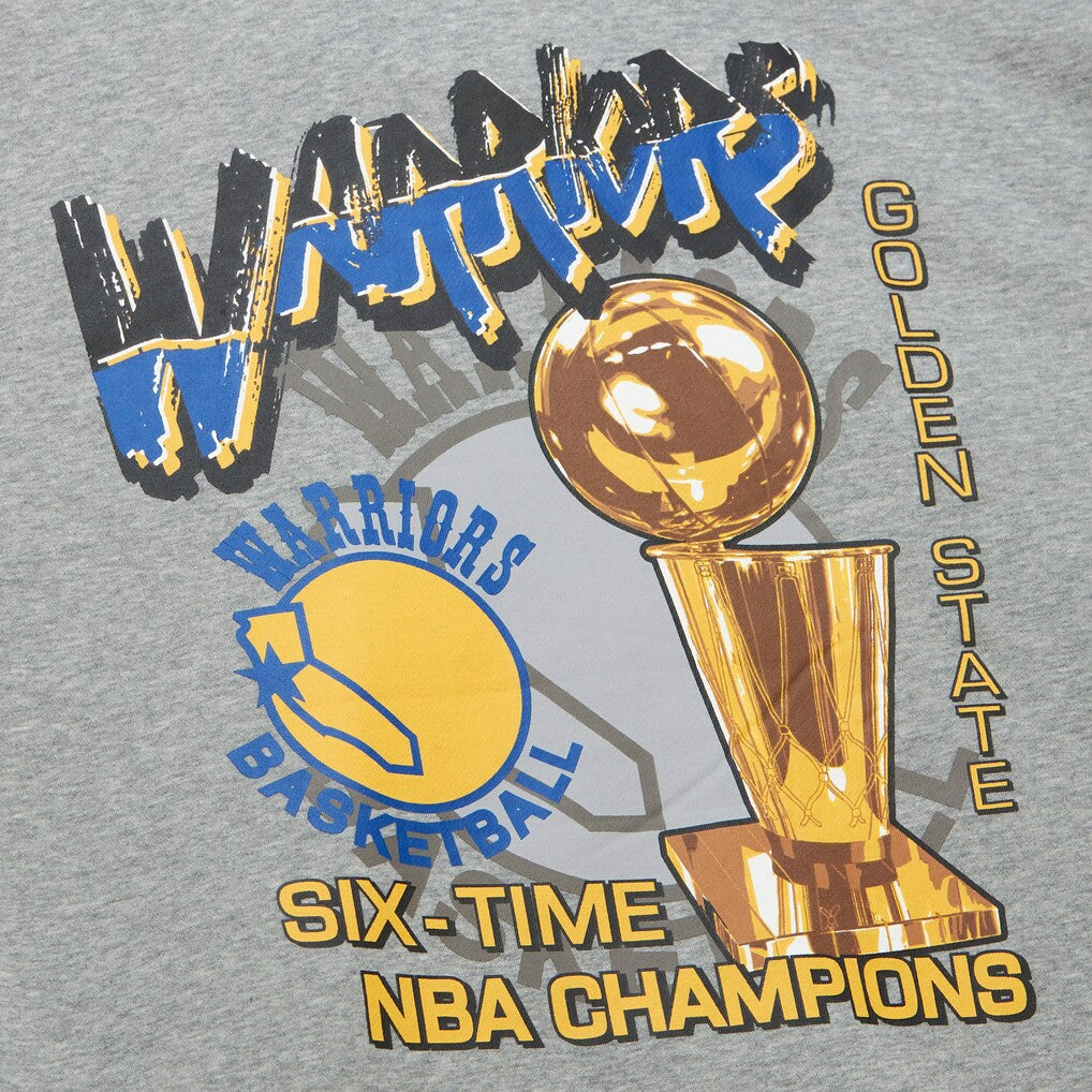 Golden State Warriors Hardwood Classics All Over 4.0 Pullover Sweatshirt sale - Heather Gray sale