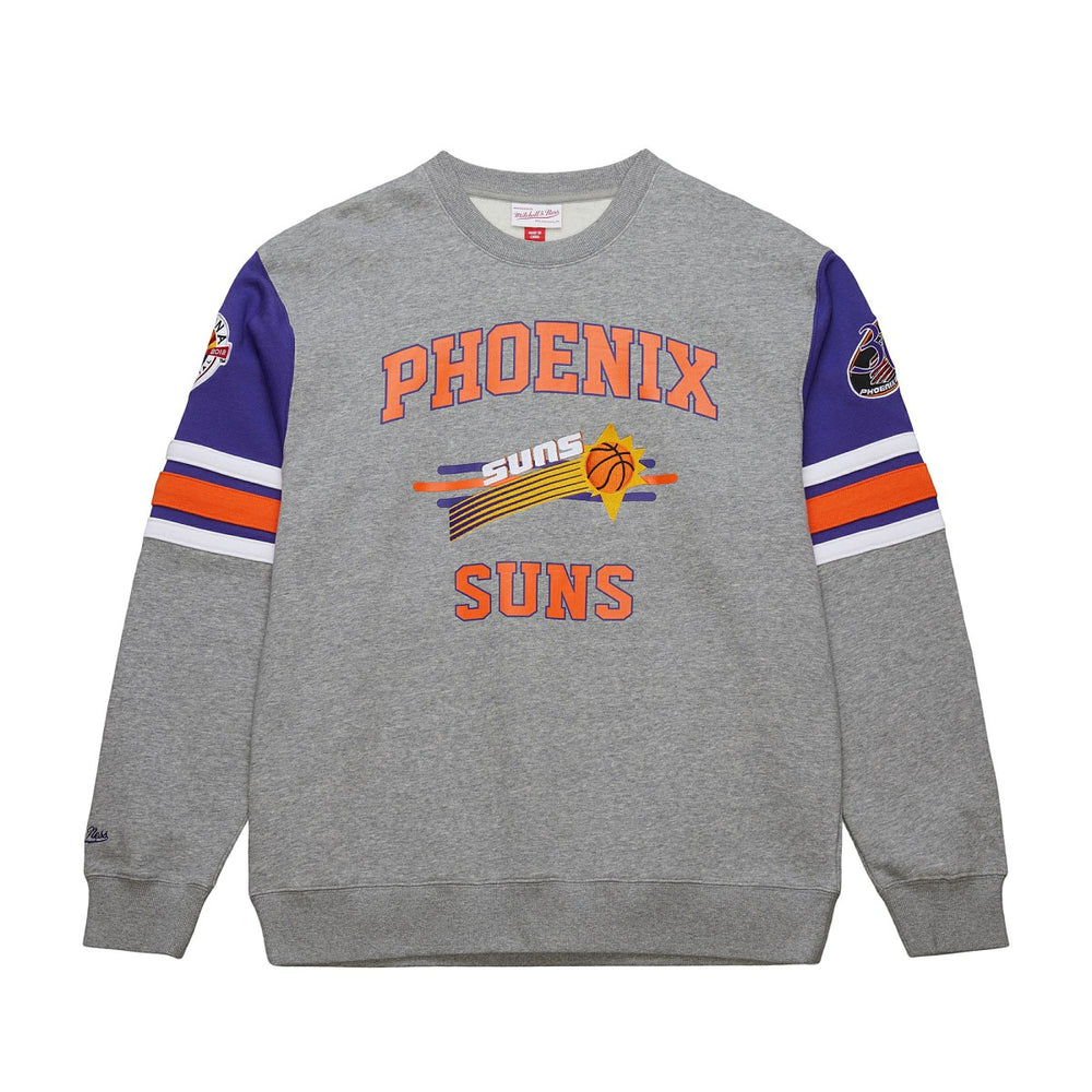 Phoenix Suns Hardwood Classics All Over 4.0 Pullover Sweatshirt - Heather Gray on sale