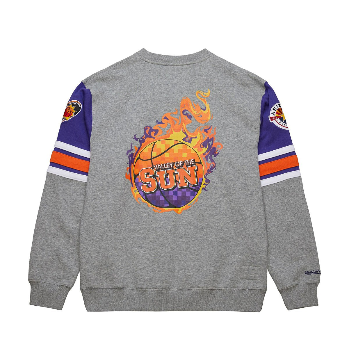 Phoenix Suns Hardwood Classics All Over 4.0 Pullover Sweatshirt - Heather Gray on sale