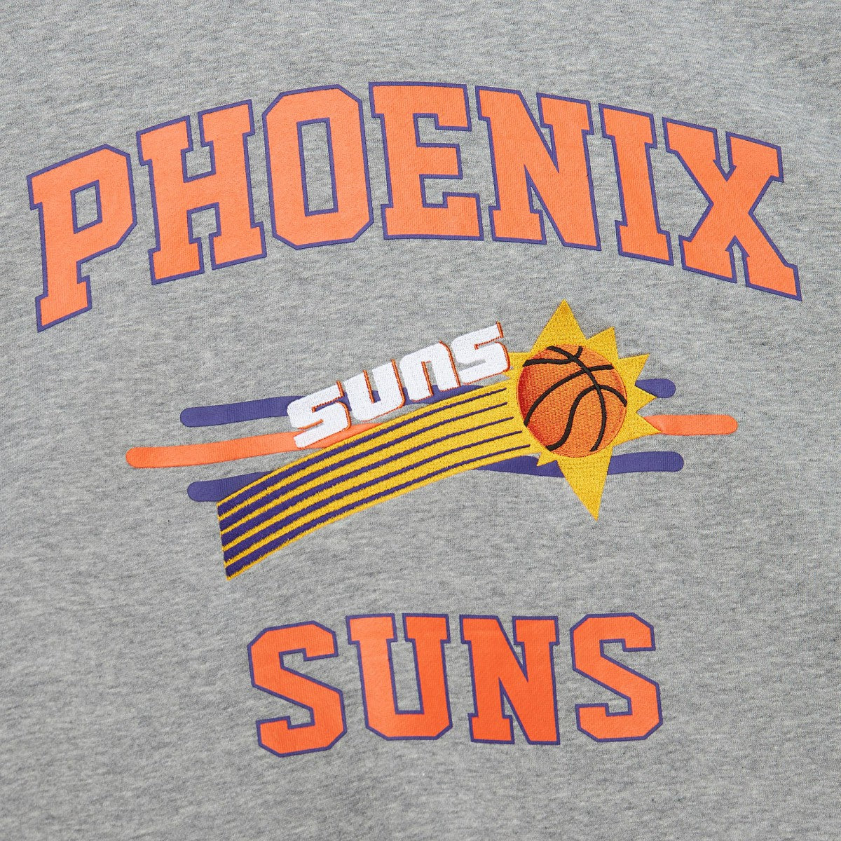 Phoenix Suns Hardwood Classics All Over 4.0 Pullover Sweatshirt - Heather Gray on sale
