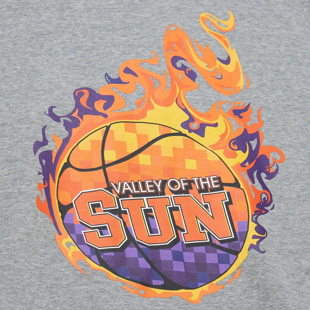 Phoenix Suns Hardwood Classics All Over 4.0 Pullover Sweatshirt - Heather Gray on sale