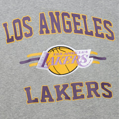 Los Angeles Lakers Hardwood Classics All Over 4.0 Pullover Sweatshirt - Heather Gray for sale