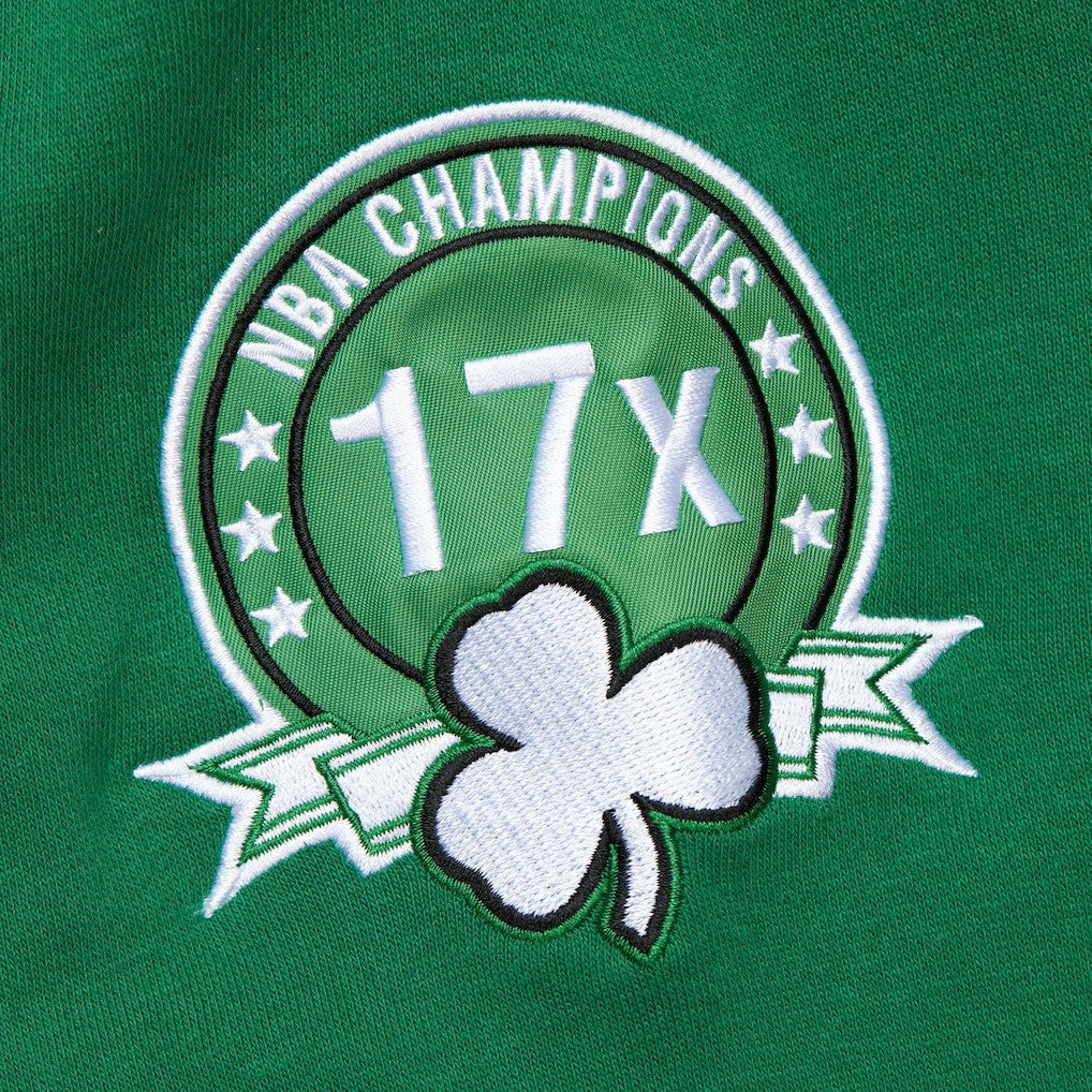 Boston Celtics Hardwood Classics All Over 4.0 Pullover Sweatshirt - Heather Gray on sale
