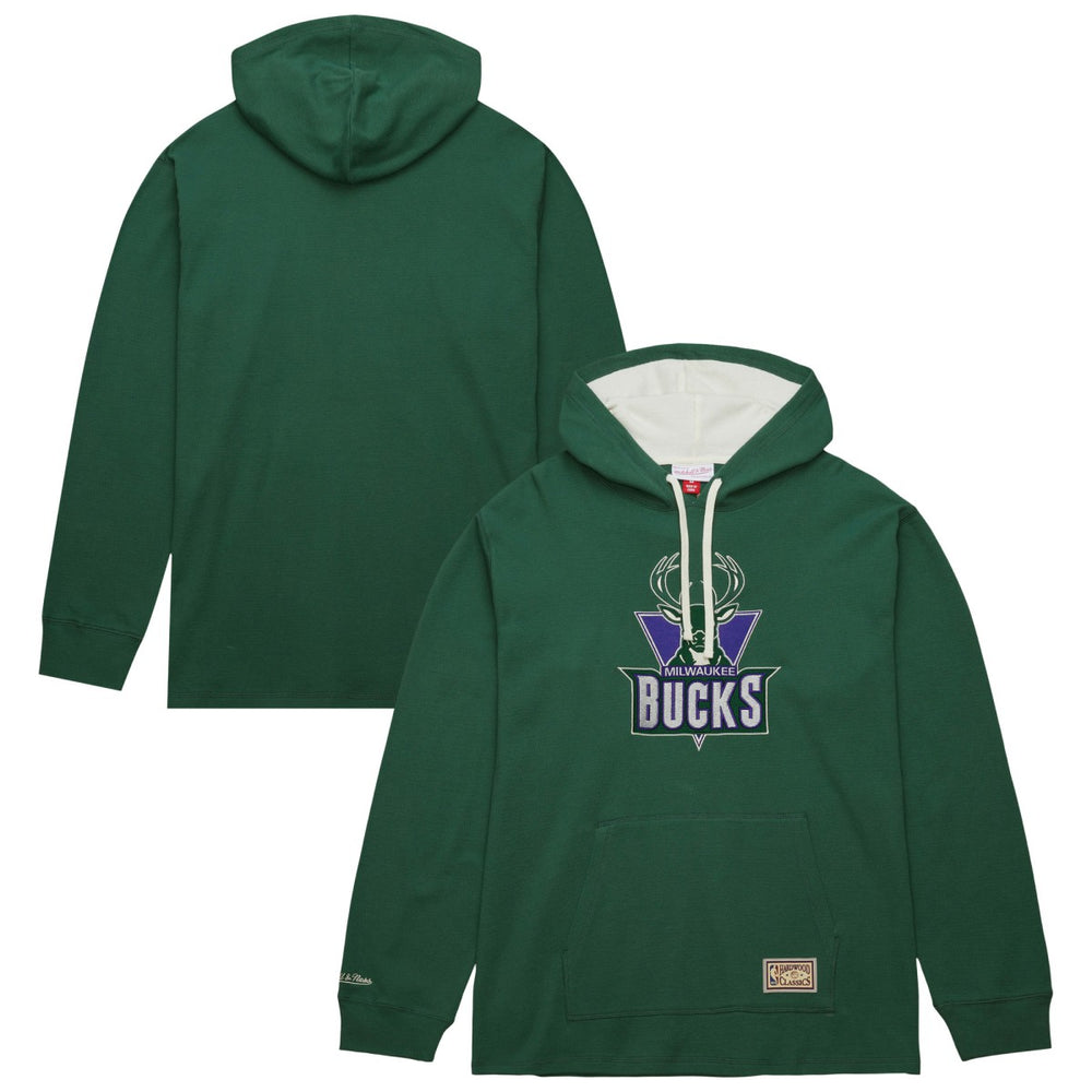 Milwaukee Bucks Hardwood Classics Lightweight Thermal Pullover Hoodie - Green outlet