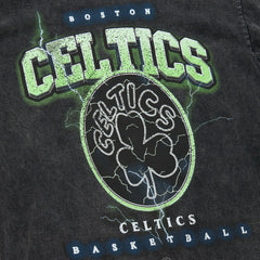 Boston Celtics Unisex Hardwood Classics Vintage Voltage Premium Heavyweight T-Shirt - Black sale
