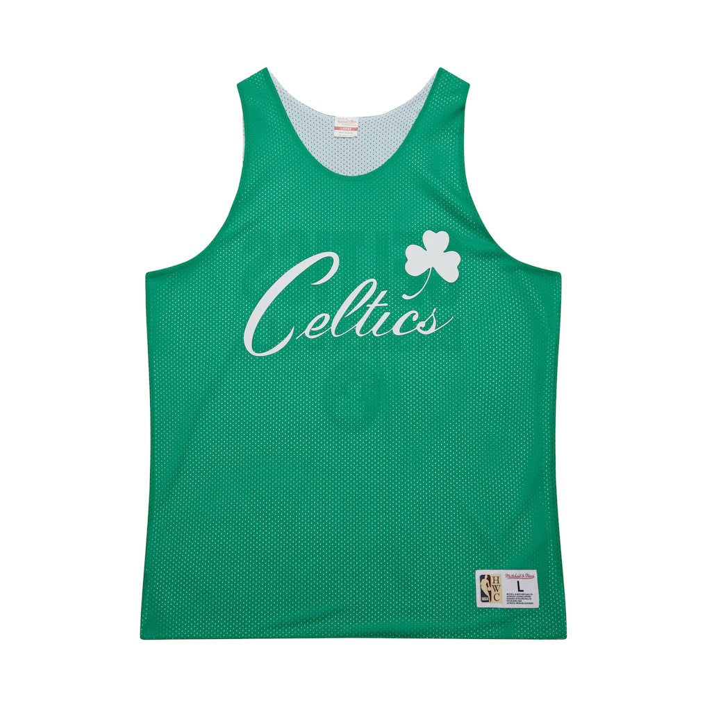 Boston Celtics Hardwood Classics Reversible Mesh Practice Jersey - Kelly Green/White cheap