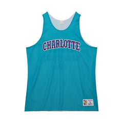 Charlotte Hornets Hardwood Classics Reversible Mesh Practice Jersey - Teal/White cheap