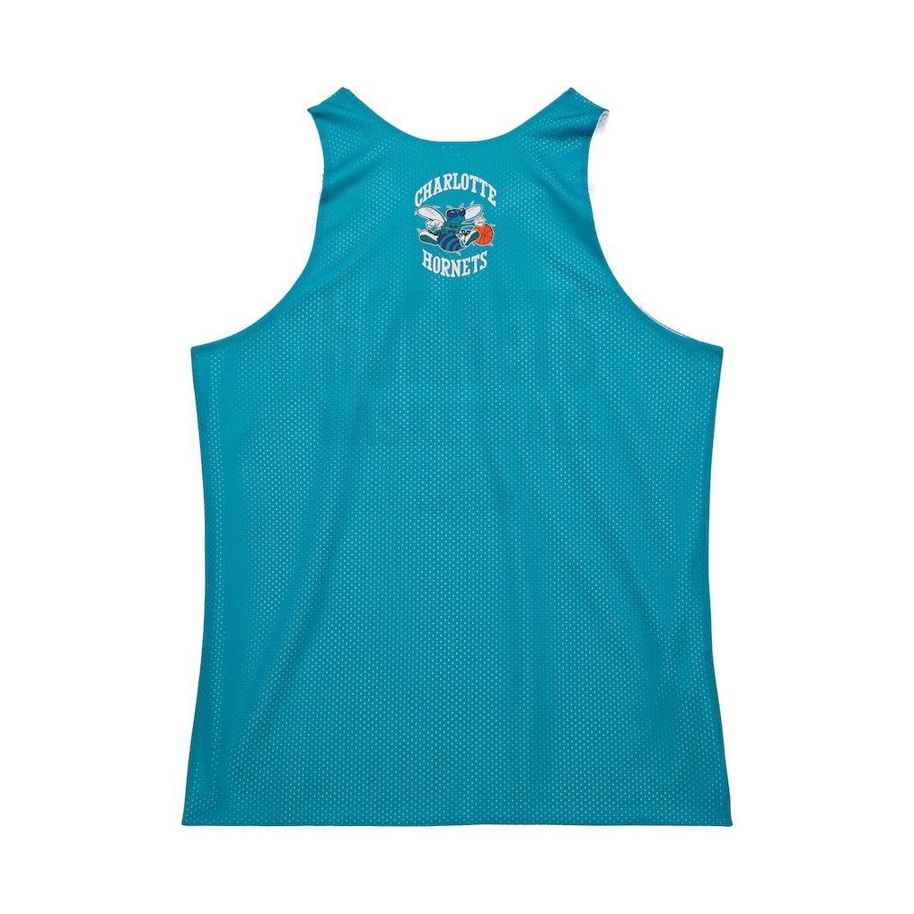 Charlotte Hornets Hardwood Classics Reversible Mesh Practice Jersey - Teal/White cheap