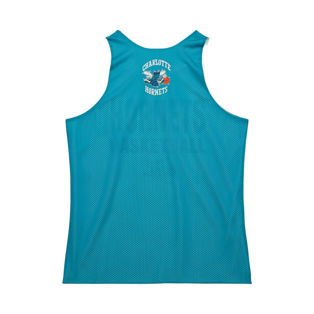Charlotte Hornets Hardwood Classics Reversible Mesh Practice Jersey - Teal/White cheap