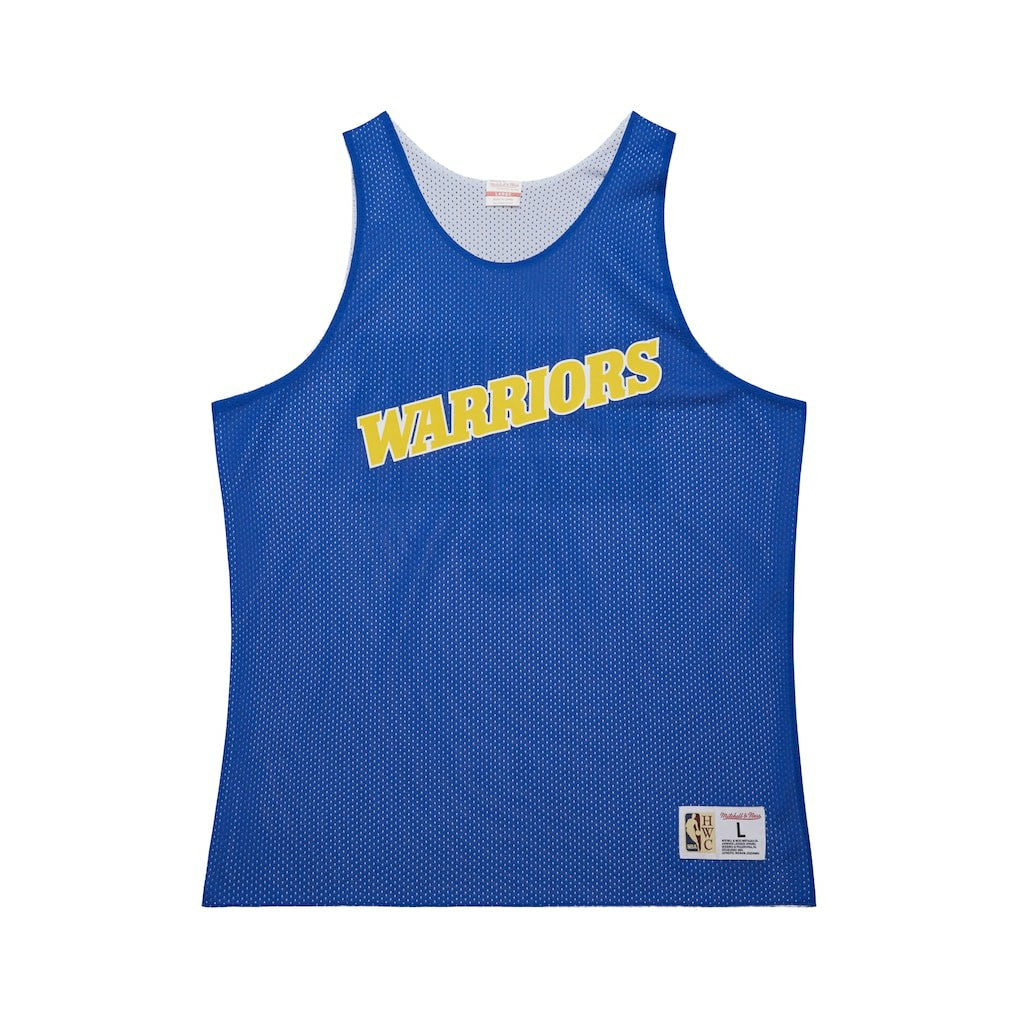 Golden State Warriors Hardwood Classics Reversible Mesh Practice Jersey sale - Royal/White cheap