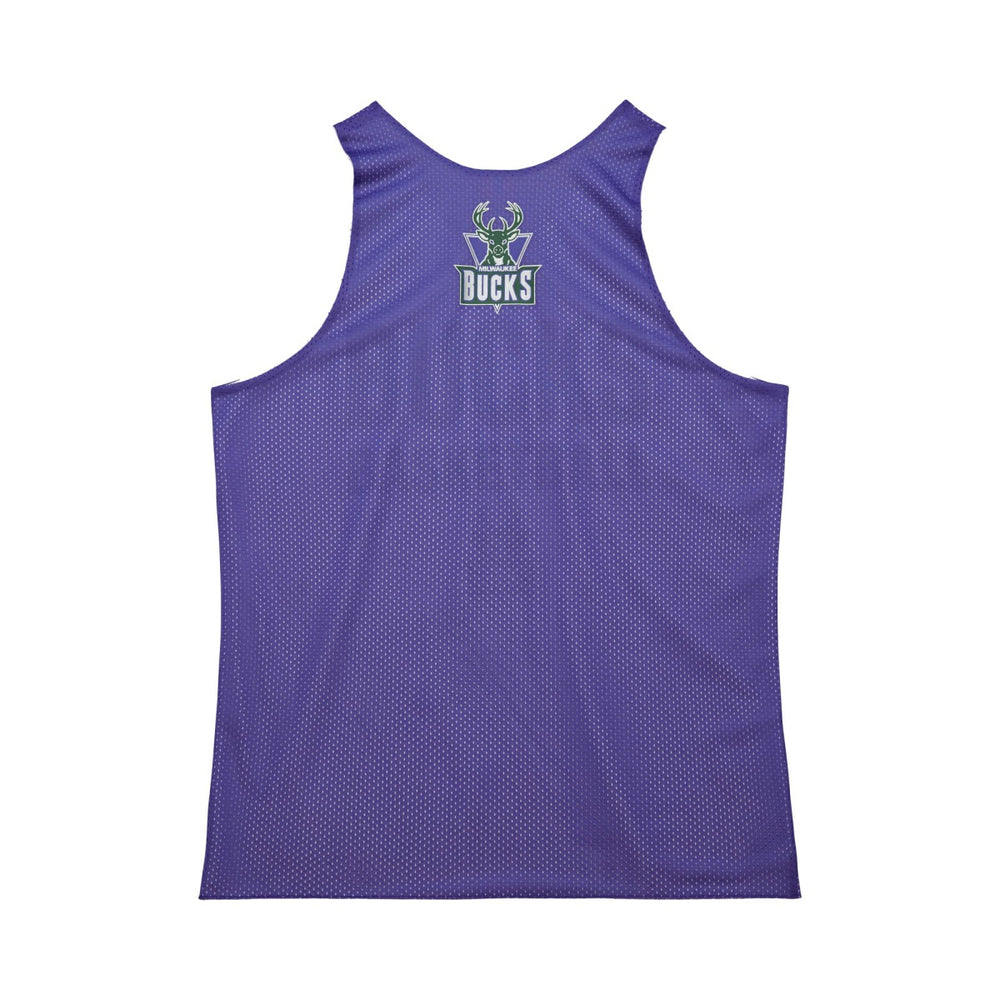 Milwaukee Bucks Hardwood Classics Reversible Mesh Practice Jersey - Purple/White on sale