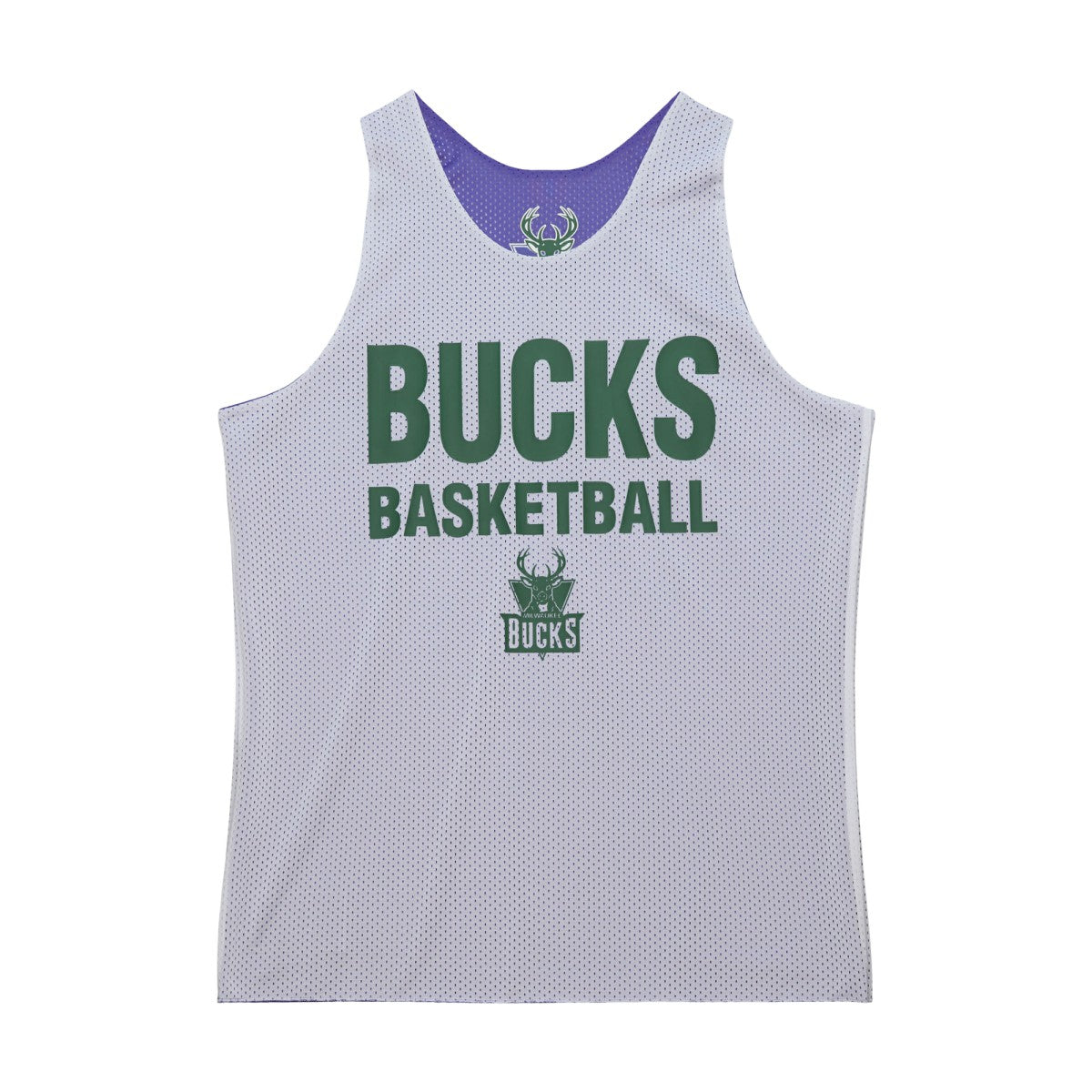 Milwaukee Bucks Hardwood Classics Reversible Mesh Practice Jersey - Purple/White on sale