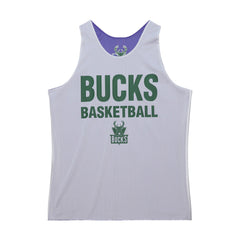 Milwaukee Bucks Hardwood Classics Reversible Mesh Practice Jersey - Purple/White on sale