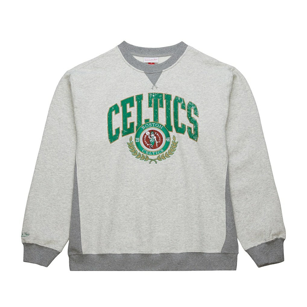 Boston Celtics Vintage Logo Pullover Sweatshirt - Heather Gray online