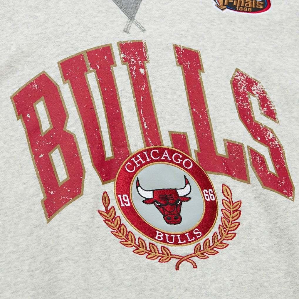 Chicago Bulls Vintage Logo Pullover Sweatshirt - Heather Gray on sale