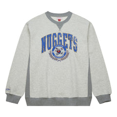 Denver Nuggets Vintage Logo Pullover Sweatshirt sale - Heather Gray cheap
