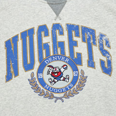Denver Nuggets Vintage Logo Pullover Sweatshirt sale - Heather Gray cheap