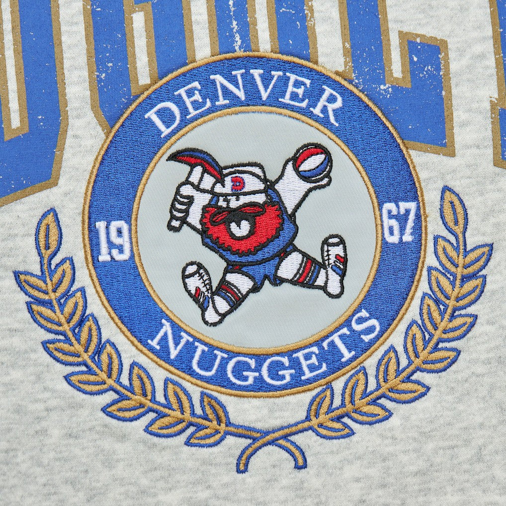 Denver Nuggets Vintage Logo Pullover Sweatshirt sale - Heather Gray cheap