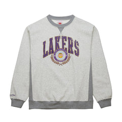 Los Angeles Lakers Vintage Logo Pullover Sweatshirt - Heather Gray outlet
