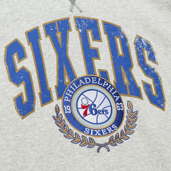 Philadelphia 76ers Vintage Logo Pullover Sweatshirt - Heather Gray outlet
