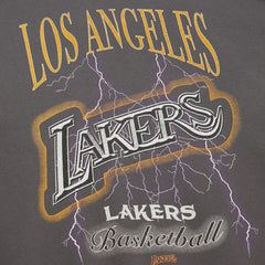Los Angeles Lakers Women's Hardwood Classics Lightweight Pullover Sweatshirt - Charcoal online