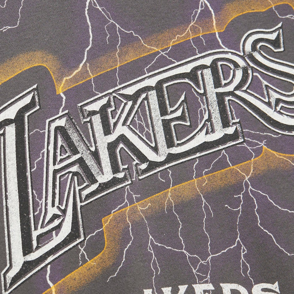 Los Angeles Lakers Women's Hardwood Classics Lightweight Pullover Sweatshirt - Charcoal online