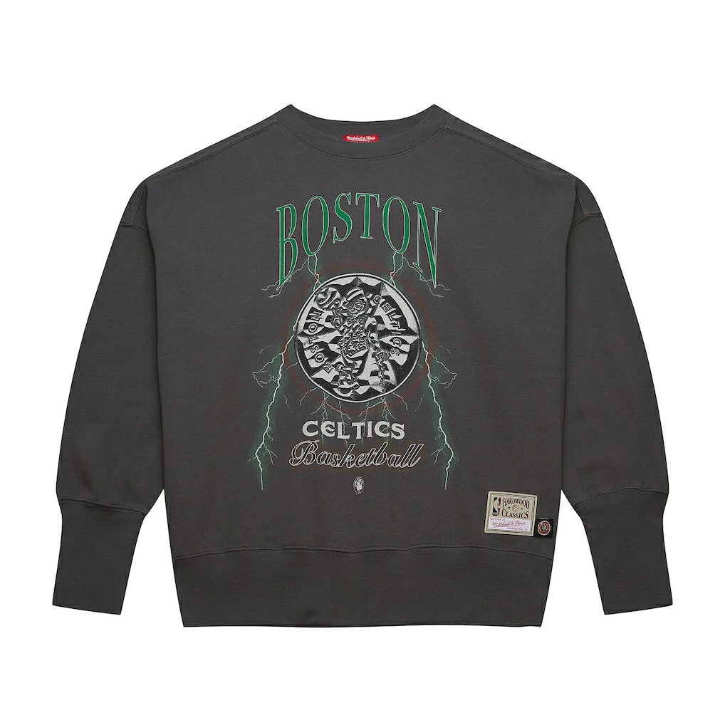 Boston Celtics Women's Hardwood Classics Lightweight Pullover Sweatshirt - Charcoal discount