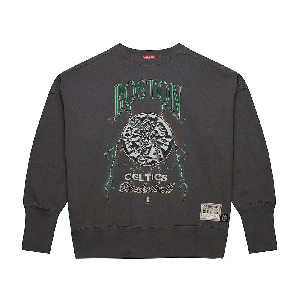 Boston Celtics Women's Hardwood Classics Lightweight Pullover Sweatshirt - Charcoal discount