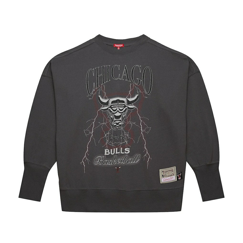 Chicago Bulls Women's Hardwood Classics Lightweight Pullover Sweatshirt - Charcoal sale