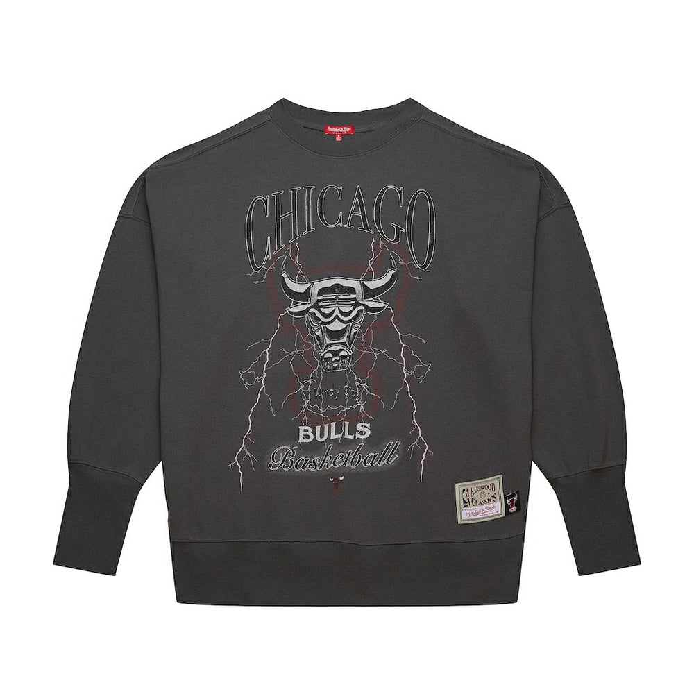 Chicago Bulls Women's Hardwood Classics Lightweight Pullover Sweatshirt - Charcoal sale