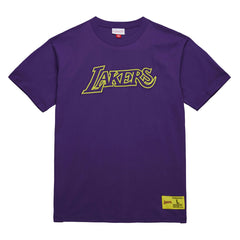 Los Angeles Lakers Hardwood Classics Neon Nights Premium T-Shirt - Purple shop
